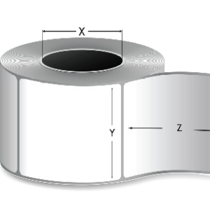 Thermal Transfer Label Rolls-Ribbon Required