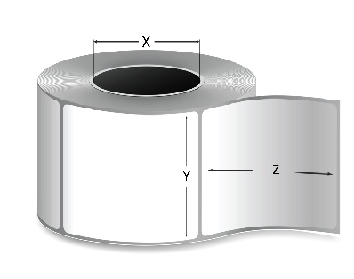 Thermal Transfer Label Rolls-Ribbon Required