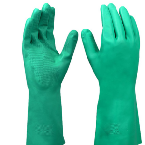 Chemical Resistant Green Nitrile Gloves